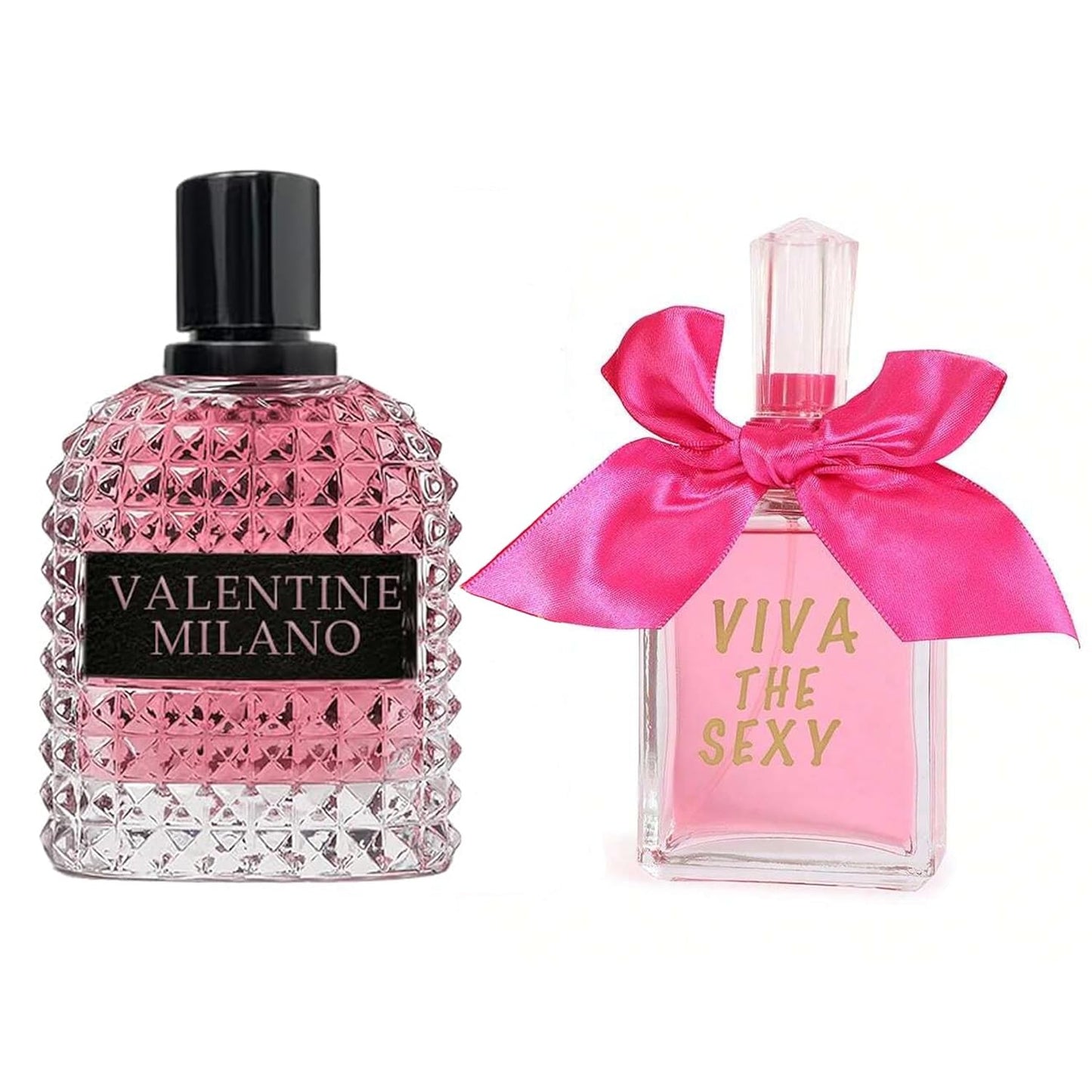 Women's Perfume Combo Set Milano Women&Viva The Sexy Floral Fruity Fragrance Eau De Parfum Elegant 100ml Bottle Natural Spray Each for Daily Used