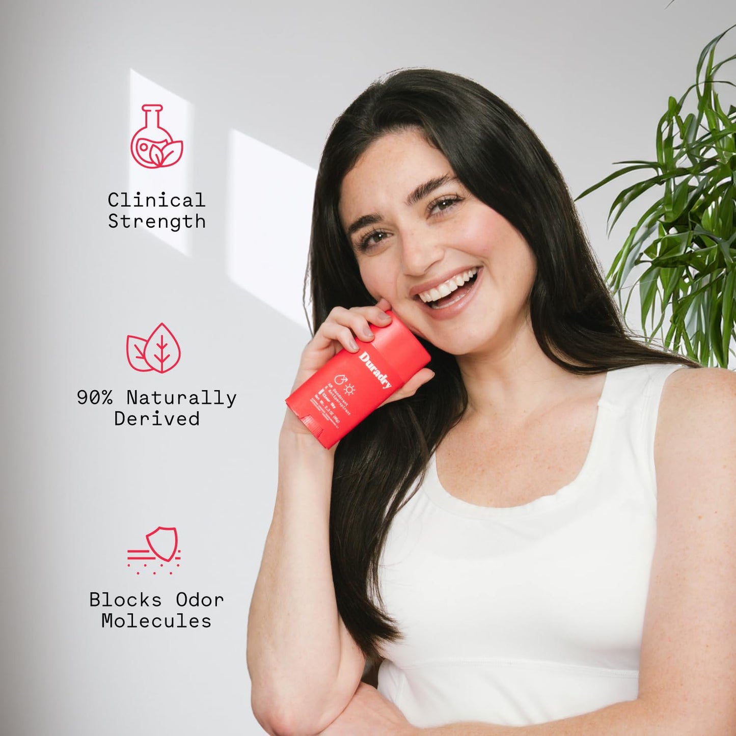 Duradry Clinical-Strength Antiperspirant Deodorant for Women and Men – Clean Formula with Natural Ingredients for Odor and Excessive Sweat Protection – (Cool Citrus + Cedar)2.3 Oz