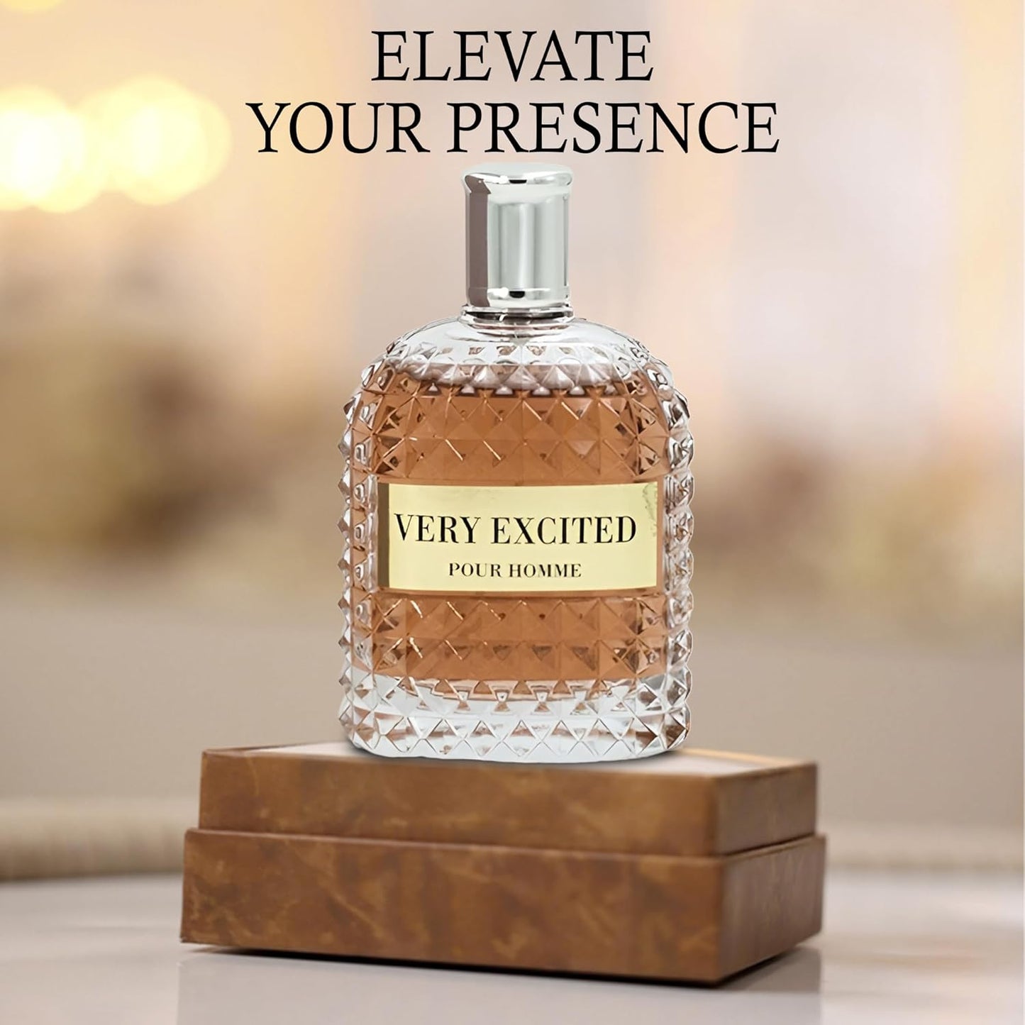 Men's Cologne Very Excited- Eau De Toilette Spray Perfume Fresh Scent 3.4 Fl Oz Daily Used