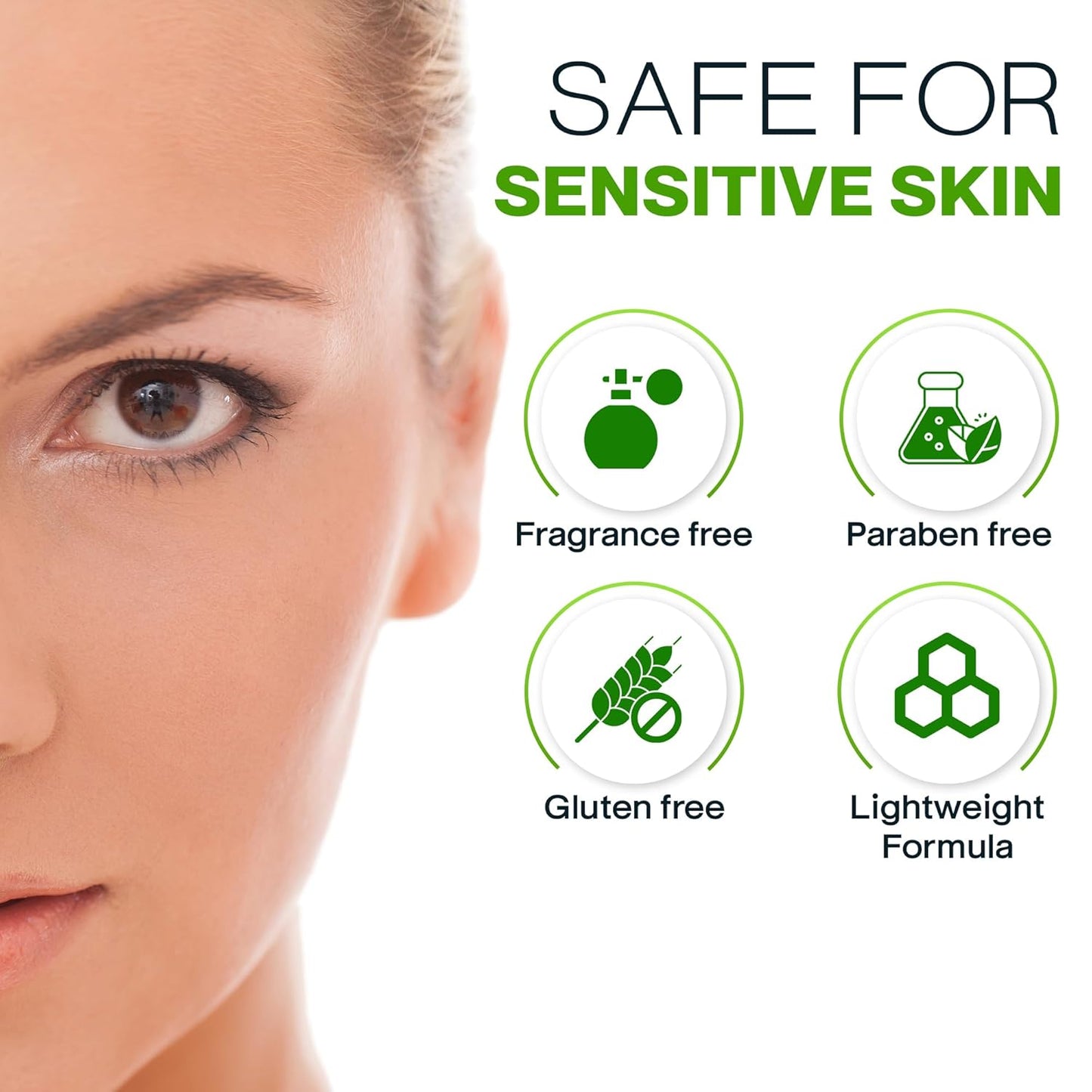 Peptide Eye Cream Anti Aging, Hydrating Under Eye Cream For Women & Men Dry, Sensitive or Mature Skin Repair, Daily Day & Night Treatment for Fine Lines, Wrinkles, Dark Circles, Bags, Puffiness 0.5 Oz