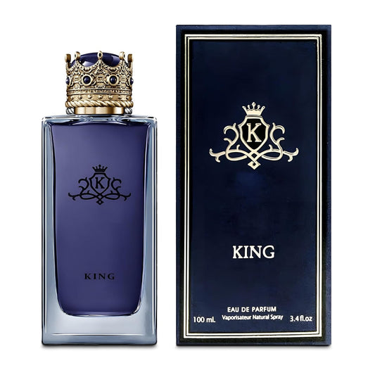 King Cologne for Men Natural Spray Perfume Classic Scent Eau De Toilette for Daily Use 3.4 Fluid Ounce