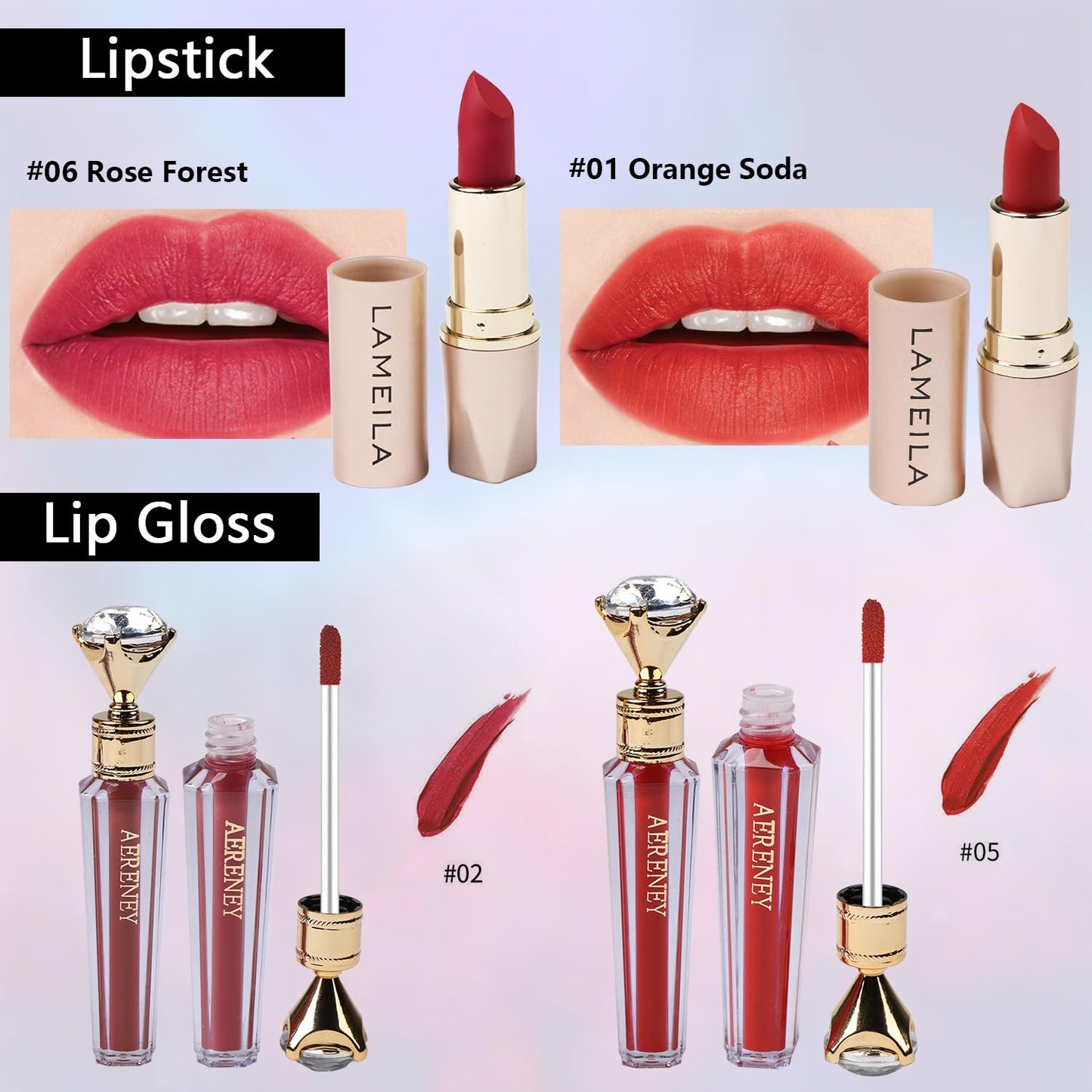 All in One Makeup Kit for Teen Girls - 2X16 Colors Eyeshadow, Liquid Foundation, Eyeliner Pencils, Contouring Stick, Lip Gloss, Eyebrow Pencils & 8pcs Makeup Brushes (Pink)