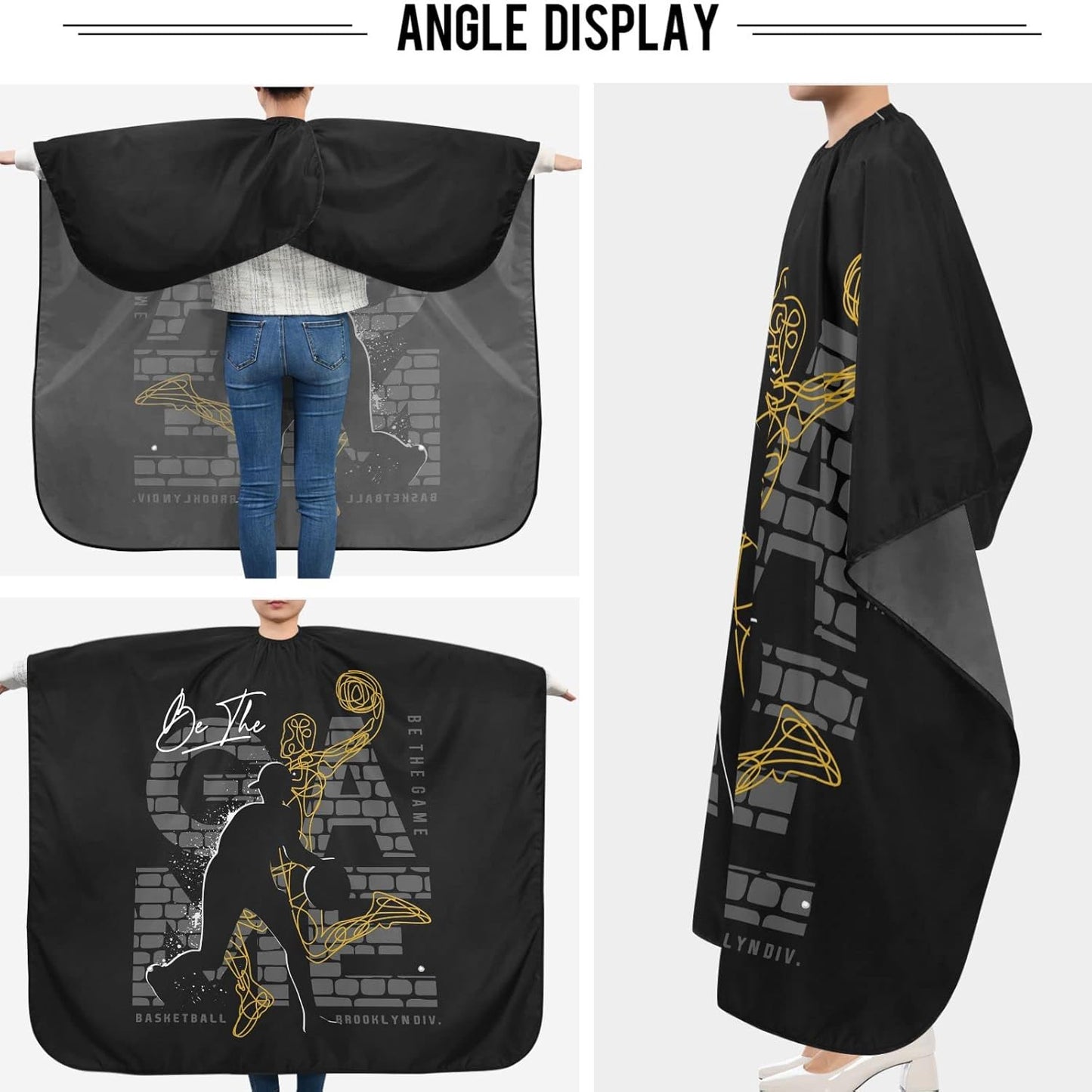 Stylish Barbershop Salon Barber Cape Haircut Cape Salon Apron Unisex Hair Cutting Apron for Men Women