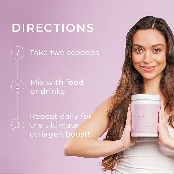 Swedish Collagen - Hydrolyzed Marine Collagen 10,000 mg Powder Supplement - Pack of 300 g, 30 Day Supply | Pure Peptide to Support Healthy Hair, Skin, Nails and Joints I 100% Natural and Gluten Free