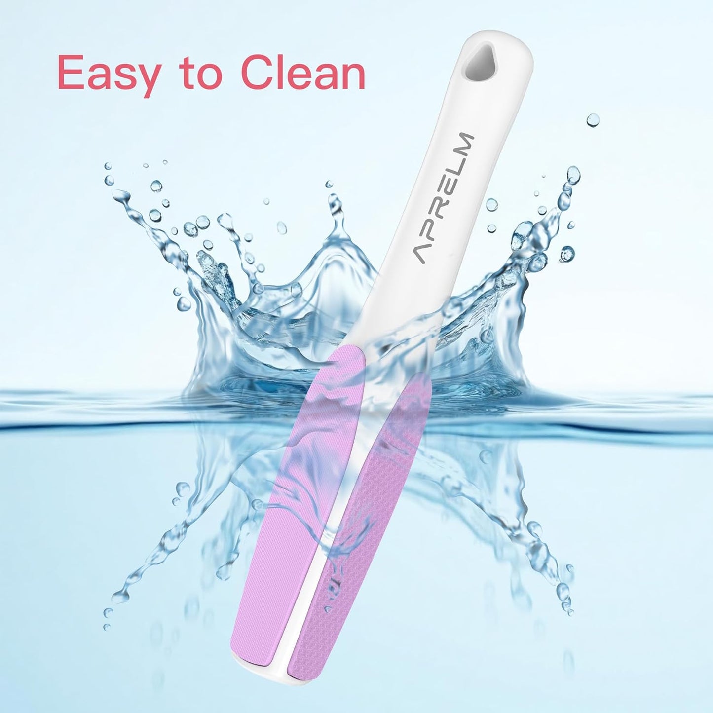 3-Sided Glass Foot Callus Remover, Professional 3-in-1(Coarse, Medium, Fine) Foot File, Pedicure Tools for Feet Hard Skin Smooth Polishing (Pink)