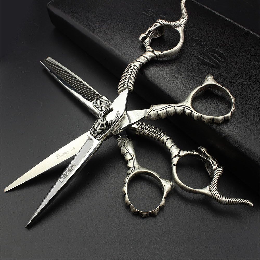 6-inch professional hair scissors set, stainless steel handle, scissors