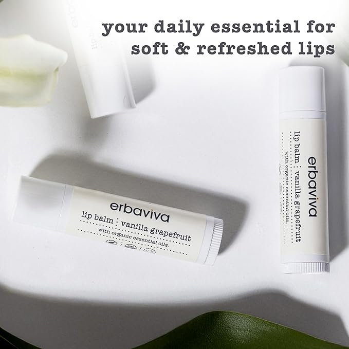 Erbaviva Vanilla Grapefruit Lip Balm 0.16 Ounce