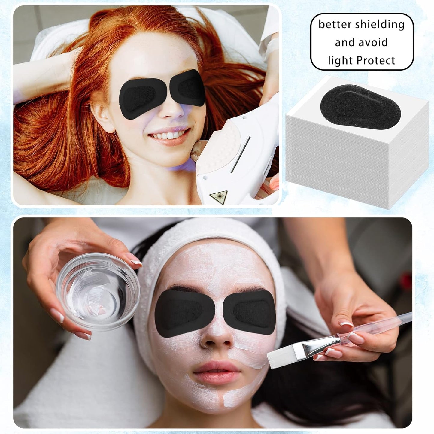 Panitay 40 Pcs Adhesive Eye Patches for Adults Disposable Breathable Medical Eye Patch for Amblyopia Lazy Latex Free Adhesive Bandages for Men(3 x 2 Inch,Black)