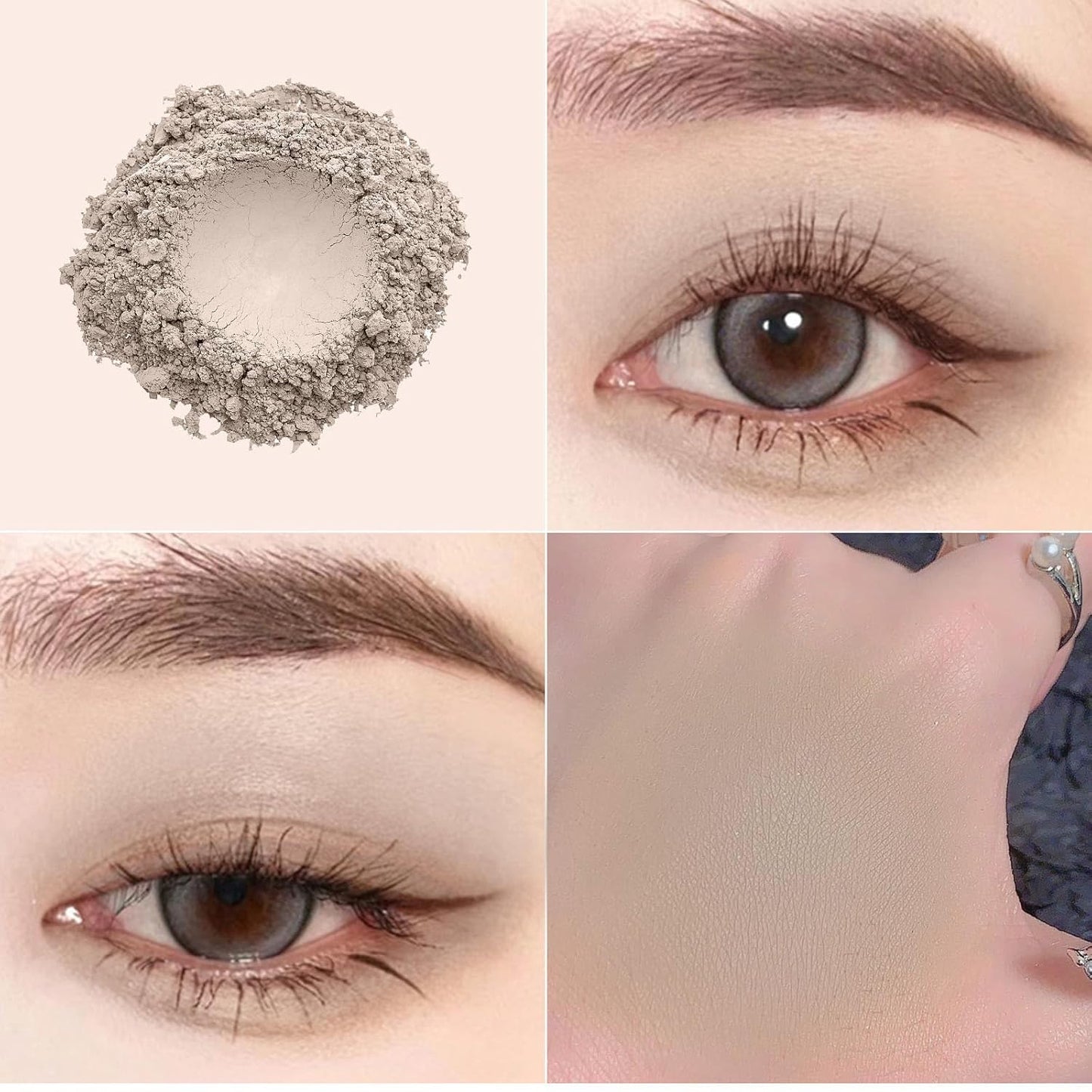 9 Colors Matte Eyeshadow Palette, High Pigmented Natural Nude Eye Shadow Makeup Palette Ultra-Blendable, Long Lasting Eyeshadow Pallete with 3 Eyeshadow Brush for Women