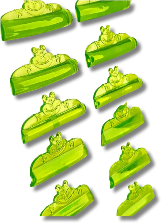 Sticky Pads for Lash Lift – Reusable Silicone Shields for Eyelash Perming, No Glue Needed, Self-Adhesive Curling Pads for Lash Lifting & Brow Lamination (Green Frog – 6 Pairs)