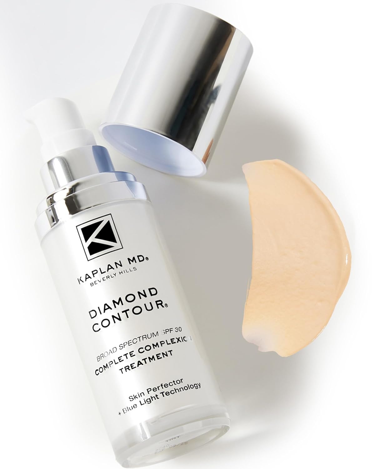 Kaplan MD Diamond Contour Broad Spectrum SPF 30 - Complete Complexion Treatment, Hydrating Sheer Coverage, UVA/UVB & Blue Light Protection, Fragrance-Free, Medium Tinted Sunscreen for Face