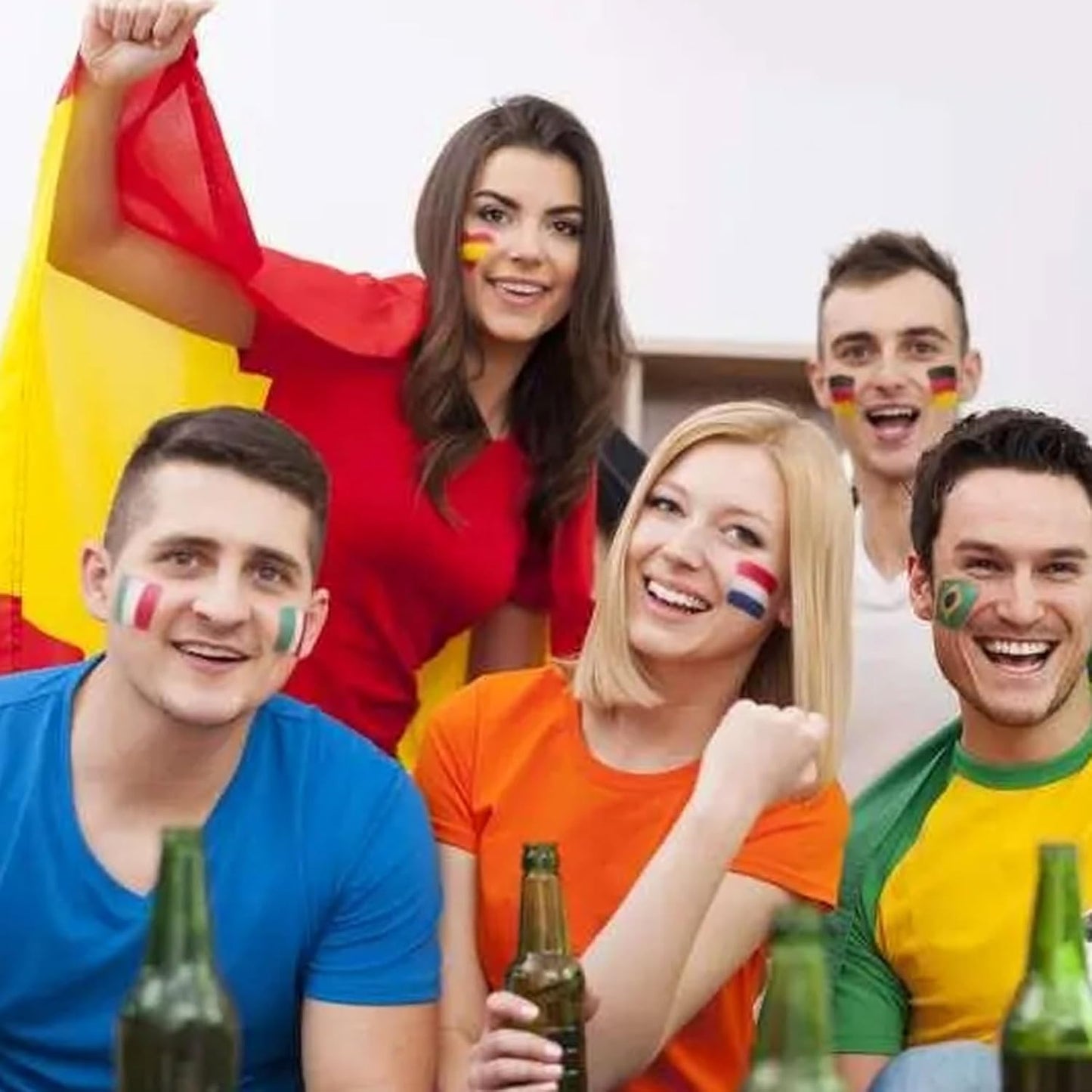 Face Body Paint Stick (WHITE)，Water Resistant Sports Body Makeup Athletes Softball， Football Baseball Eye Stick， Professional Halloween Face Makeup Kit ，for Halloween costume， Zombie Clown Vampire