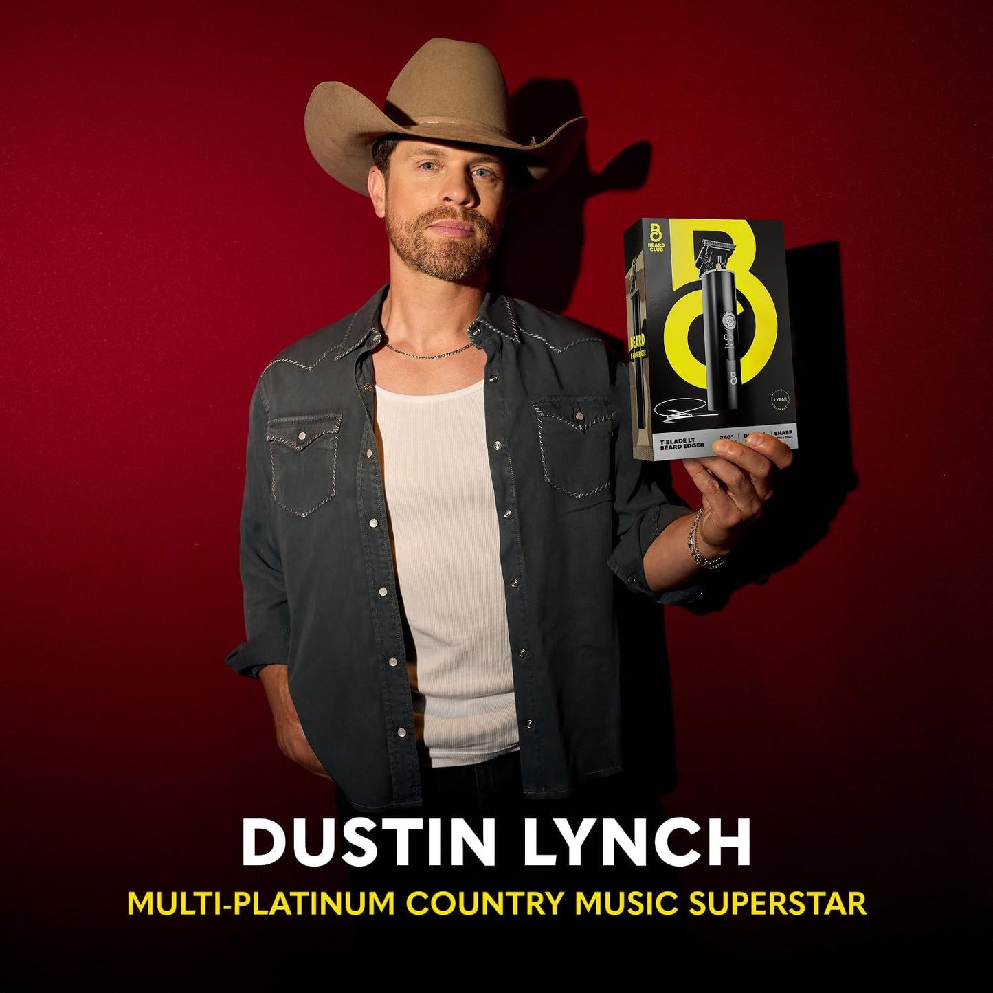 The Beard Club Professional T-Blade Beard Trimmer for Men LT - Barber Electric Shaver, Mustache & Hair Clippers for Men Zero Gapped Cordless Buzzer Hair Trimmer & T Liner - Edger Line Up Grooming Kit