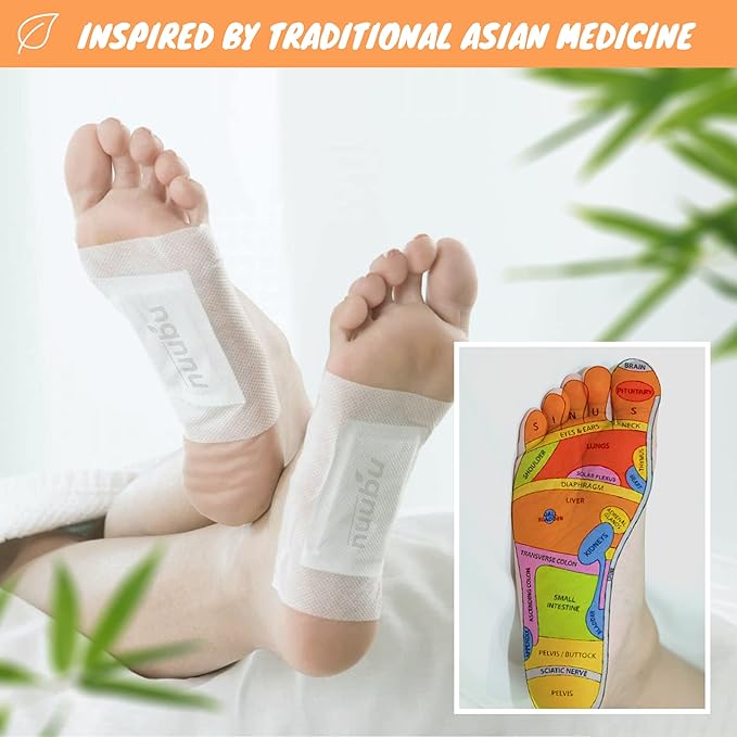 | Ginger Deep Cleansing Foot Pads for Better Sleep & Foot Care | Premium Japanese Organic Feet Pads with Ginger Powder (30 Pc)