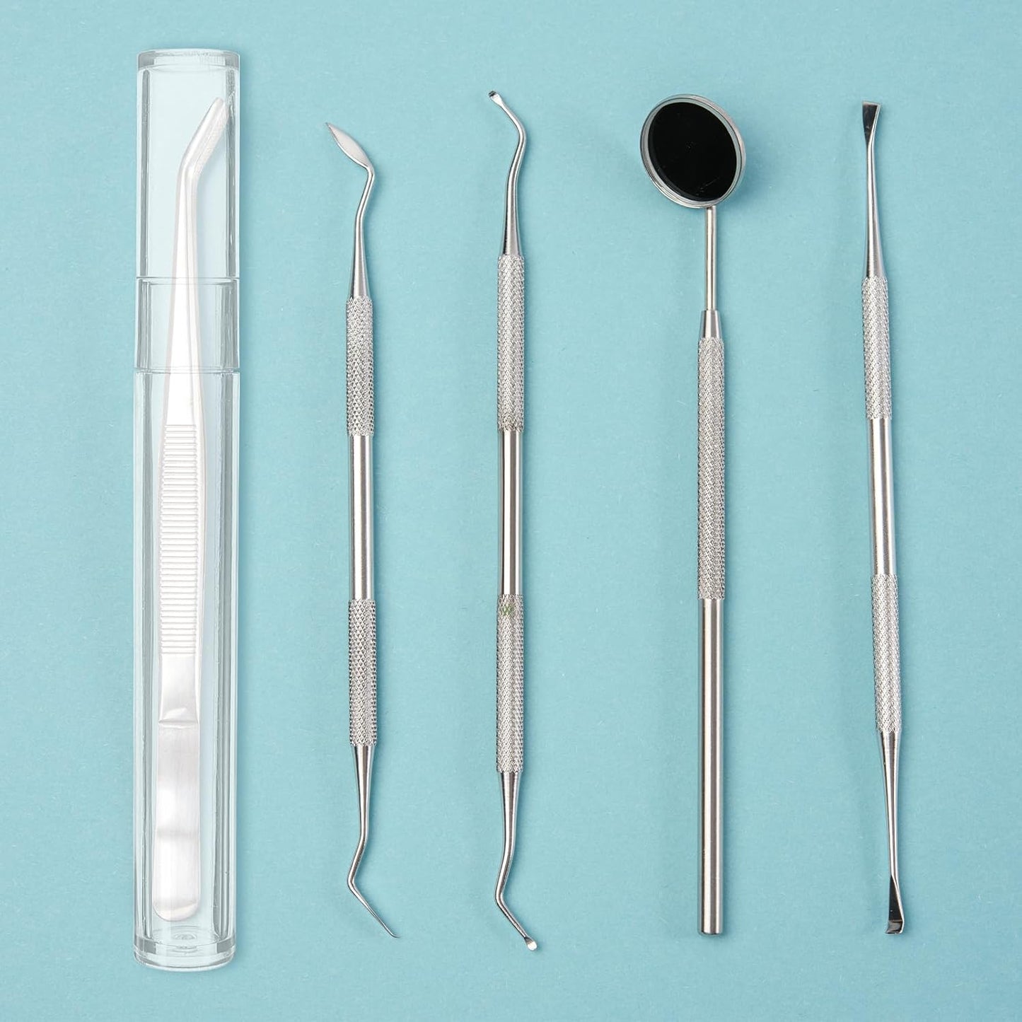 FRCOLOR Plastic Tweezers Storage Case Travel Clear Cylindrical Shape Dustproof Organizer Box for Tweezers Makeup Brush Eyelash Tools Plastic 5.9 Inches