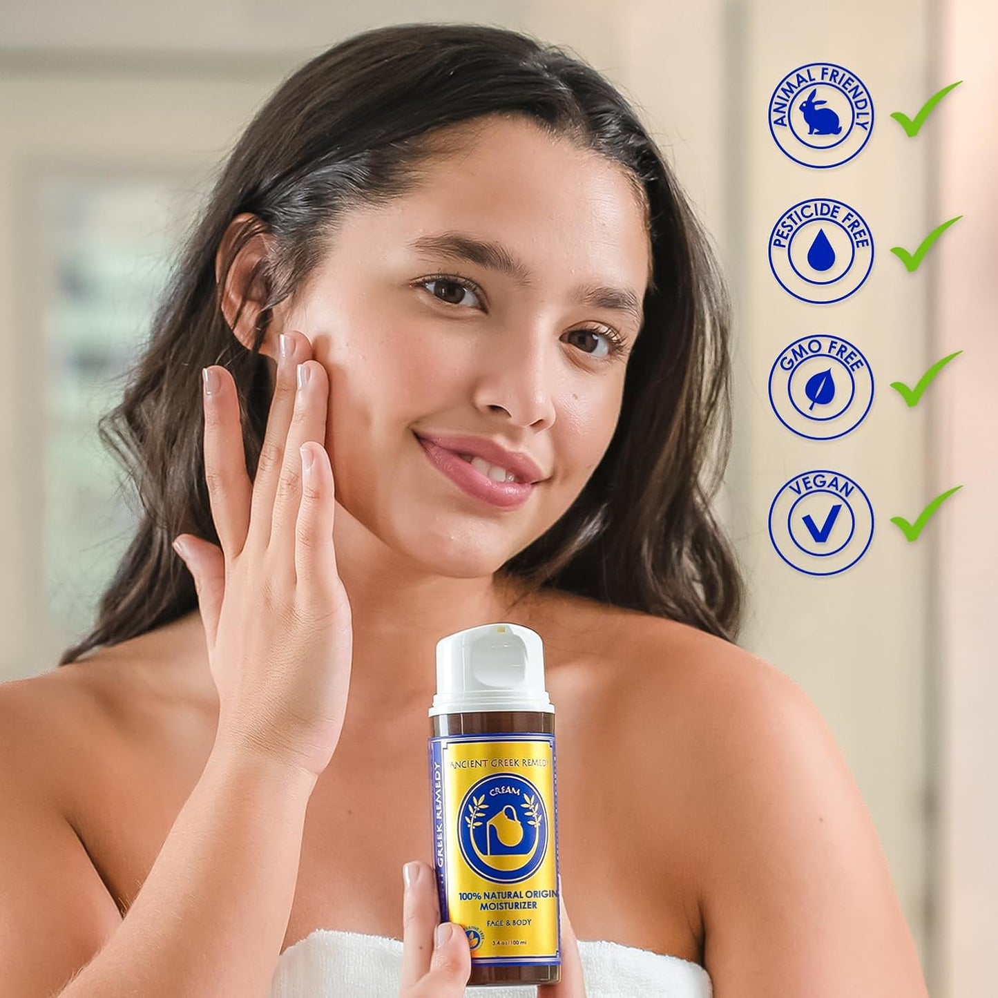 Organic Anti Aging Face and Body Butter Cream for Dry Skin, Hair, Hands, Cuticle, Nails. Made of Almond, Olive, Jojoba, Rosehip, Vitamin E, Lavender oil. Day and Night Moisturizer for Women, Men