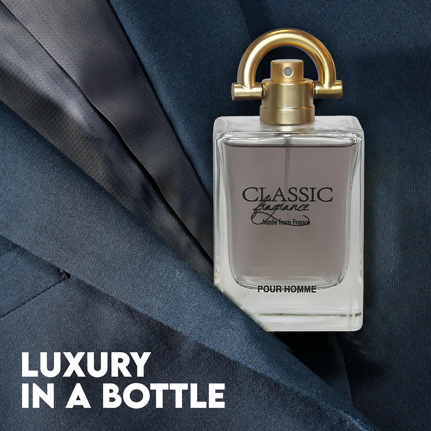 Class Pour Homme Cologne for Men Natural Spray Perfume Classic Scent Eau De Toilette for Daily Use 3.4 Fluid Ounce