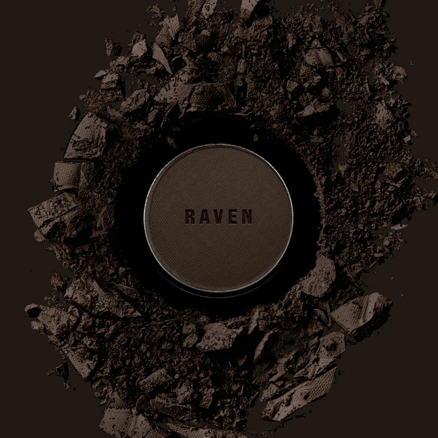 Joey Healy Luxe Brow Powder, Natural and Soft Definition Eyebrow Powder, Waterproof Brow Makeup Formula, Raven (Charcoal)