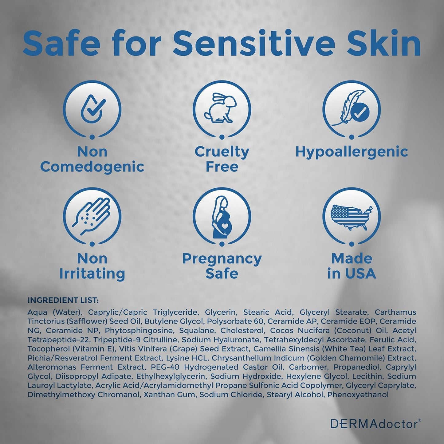 DERMAdoctor Calm Cool + Corrected Dermatologist Formulated Vitamin C Face Cream with Ferulic Acid + Vitamin E Oil; Ceramide Moisturizer for Sensitive Skin - 2.0 oz