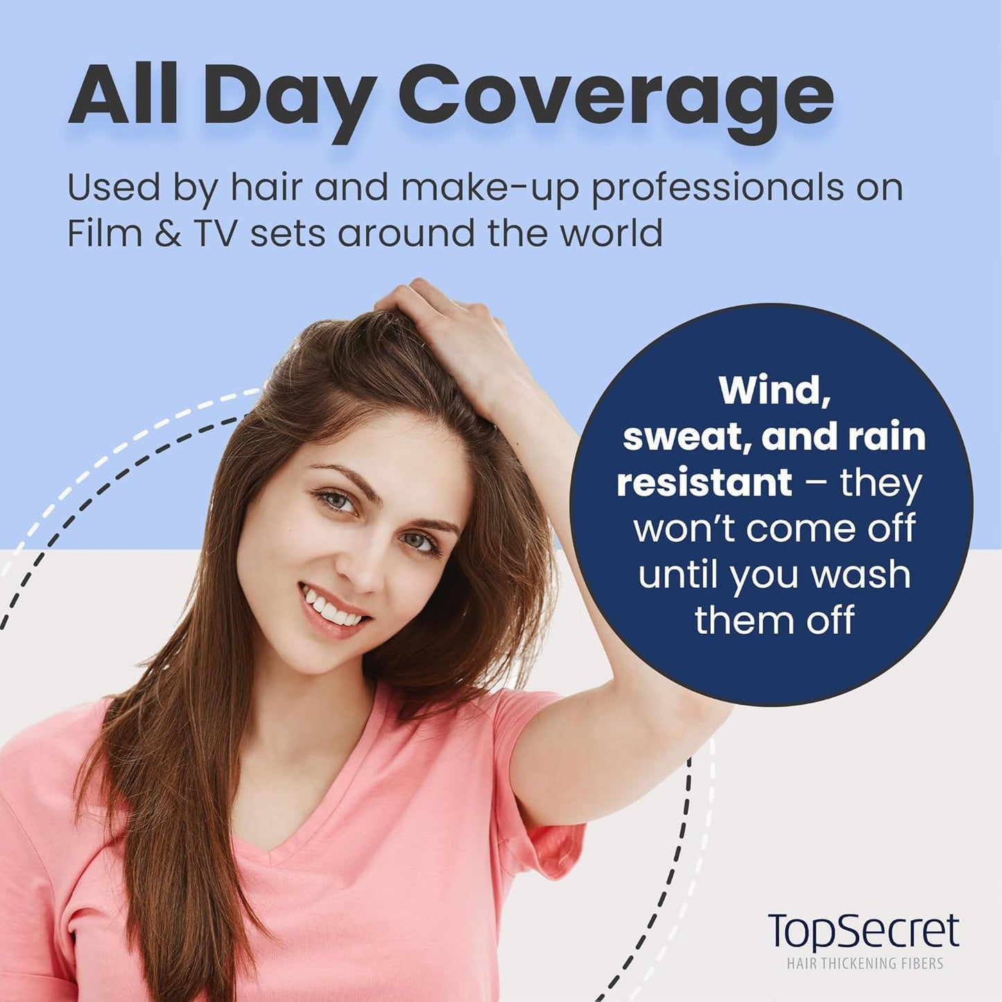 Top Secret Hair Thickening Building Fibers Applicator Included - Undetectable & Natural Hair Filler for Men & Women - Instantly Fill In Thinning Hair - Weather & Sweat Resistant (Light Blonde, Travel)