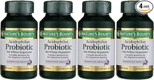 Nature's Bounty Probiotics Dietary Supplement, Supports 120 Tablets, 4
