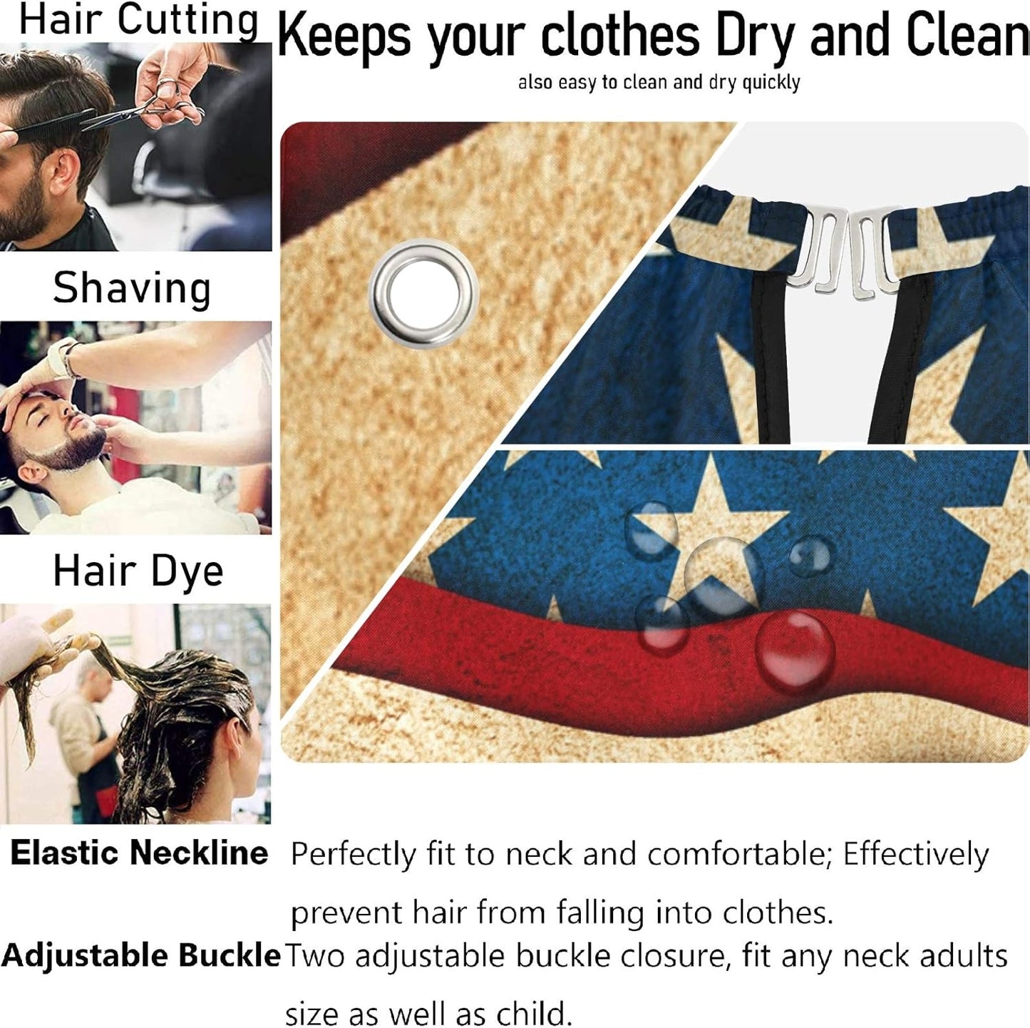 Stylish Barbershop Salon Barber Cape Haircut Cape Salon Apron Unisex Hair Cutting Apron for Men Women