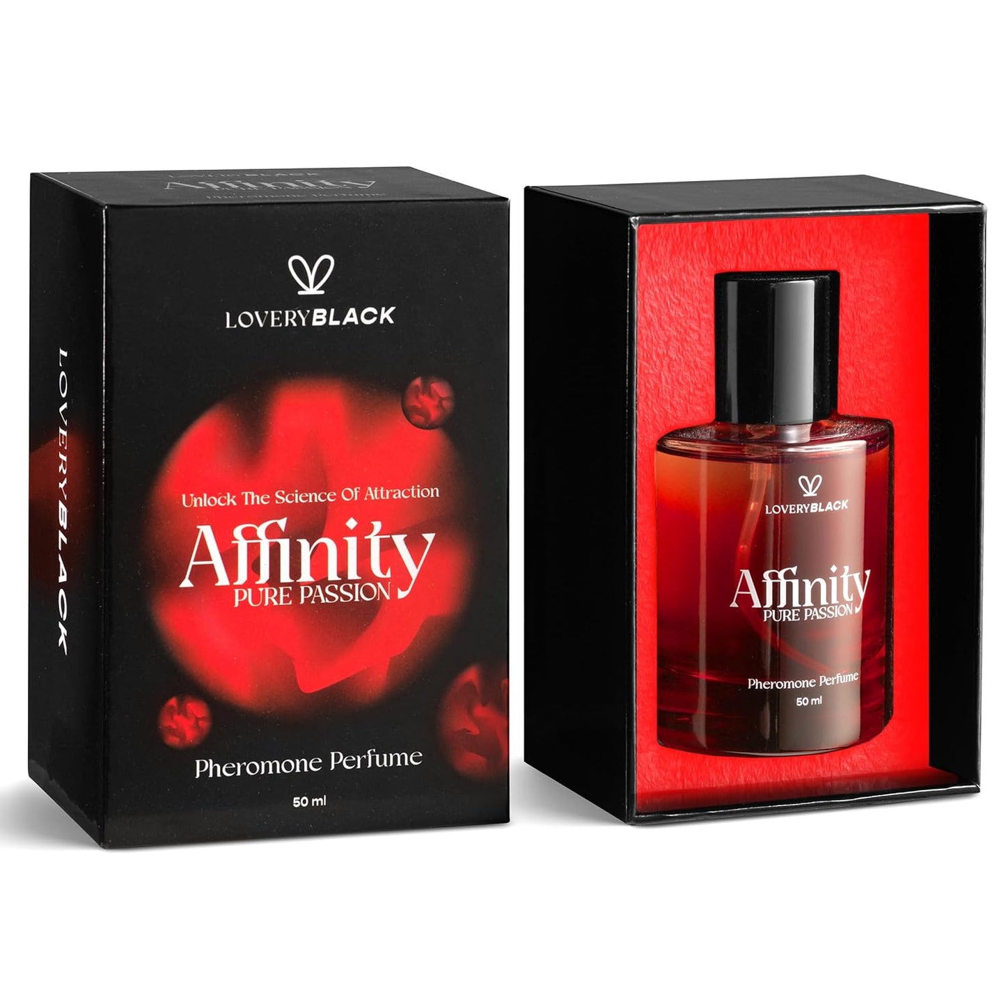 Affinity Pure Passion Unisex Pheromone Perfume – Alluring Floral & Sweet W Musk Scent - Pheromones Perfumes, Enhances Attraction & Charisma – Long-Lasting, Irresistible Fragrance for Women & Men.