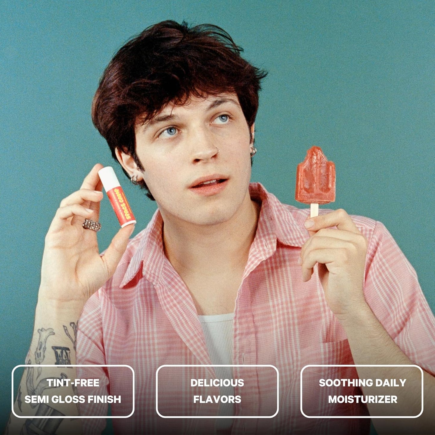 Wellness Jumbo Lip Balm - Juicy Watermelon Organic Flavored Balm (2 Pack)