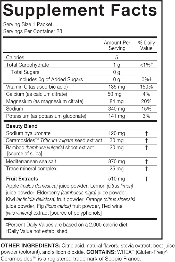 Serovital Glow Sticks Anti-Aging Powder, Improve Wrinkles in 30 Days, Boost Skin Hydration + Elasticity in 14 Days,* Ceramides, Hyaluronic Acid, 28 Ct.