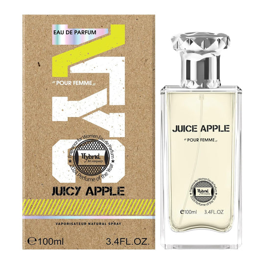 Hybrid & Company Women Juice Apple Pour Femme Eau De Parfum Vaporisateur Natural Spray 3.4 Fl Oz