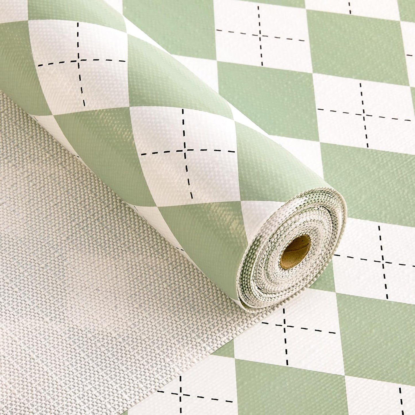 Sage Green Shelf Liner for Kitchen Cabinets 12" x 360" Non-Adhesive Non-Slip Drawer Liners for Dresser, Waterproof Washable Paper, Durable Protector Mat for Pantry Shelves Cupboards