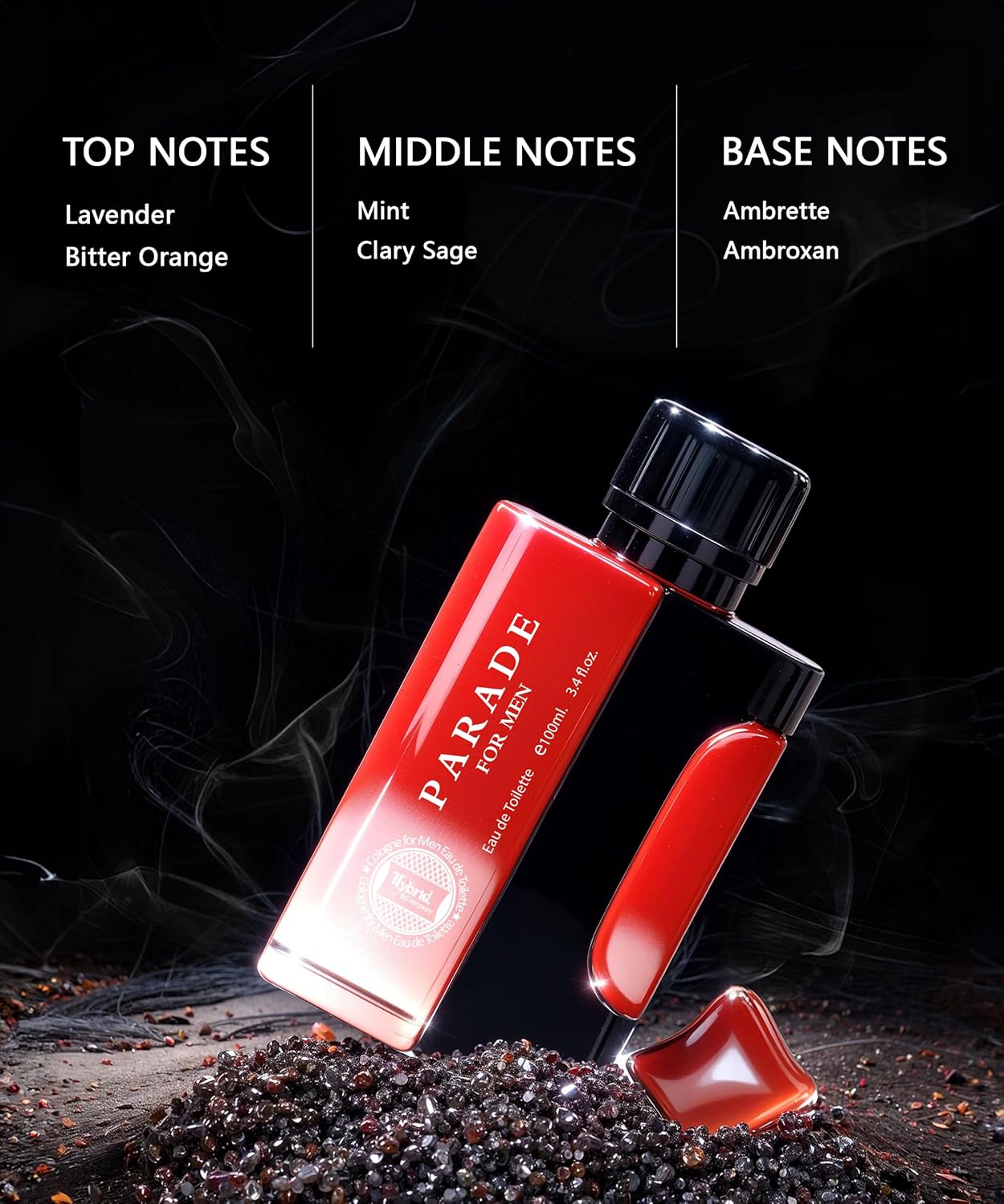 Hybrid & Company Parade Pour Homme For Men Eau De Toilette Vaporisateur Natural Spray 3.4 Fl Oz