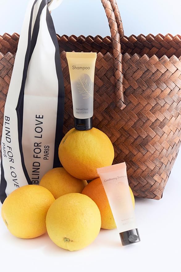 Leak-Proof Travel Size Body Lotion 1.1 Fl.oz/ 30 ml Each 200PCS Bulk Pack of Hotel Lotion Santal and Orange Scent Amenities and Toiletries for Hospitality