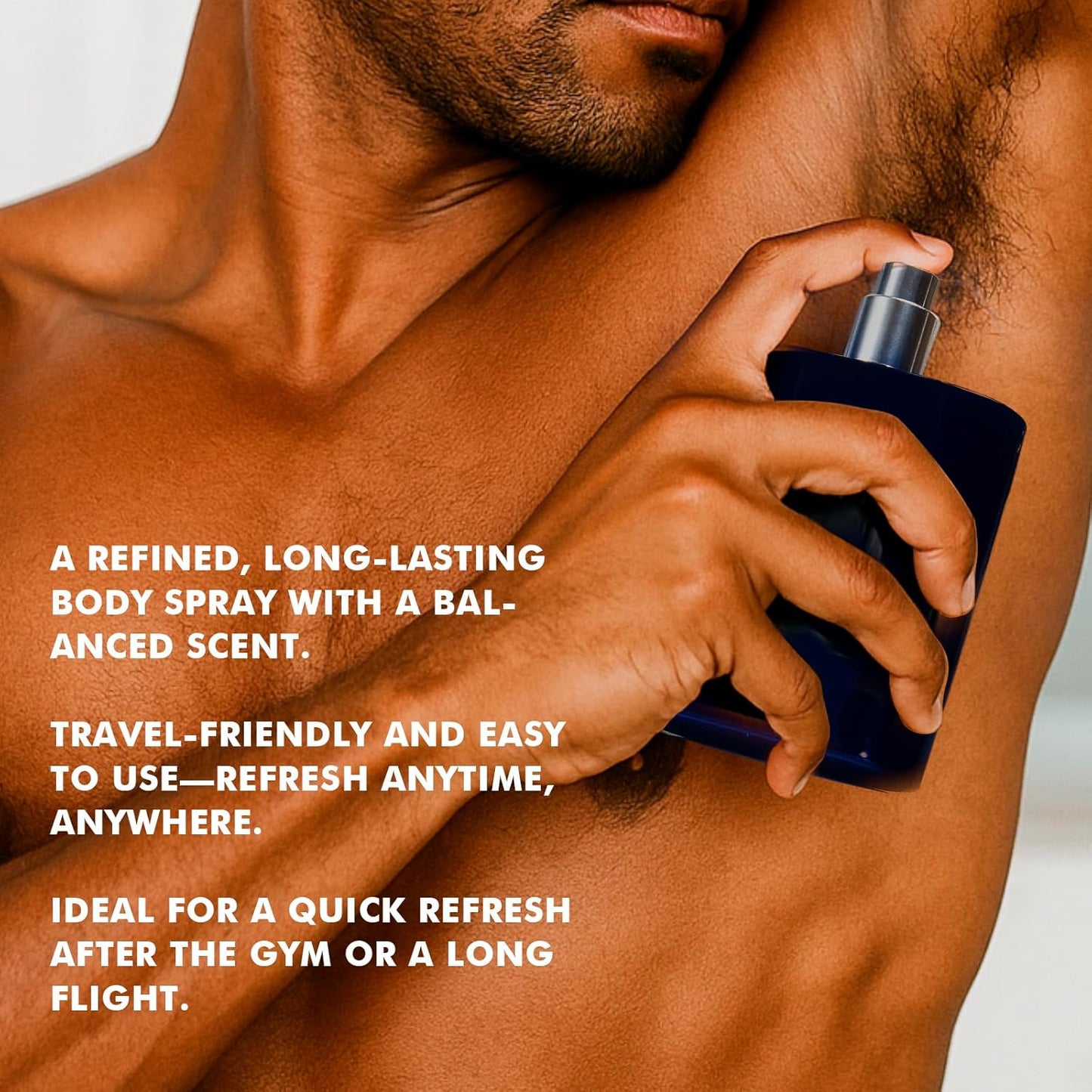 Deodorizing Body Spray for Men 3.56 Fl.Oz, Notes of Lemon Lavender and Vanilla, Long lasting Men's Fragrance Mist