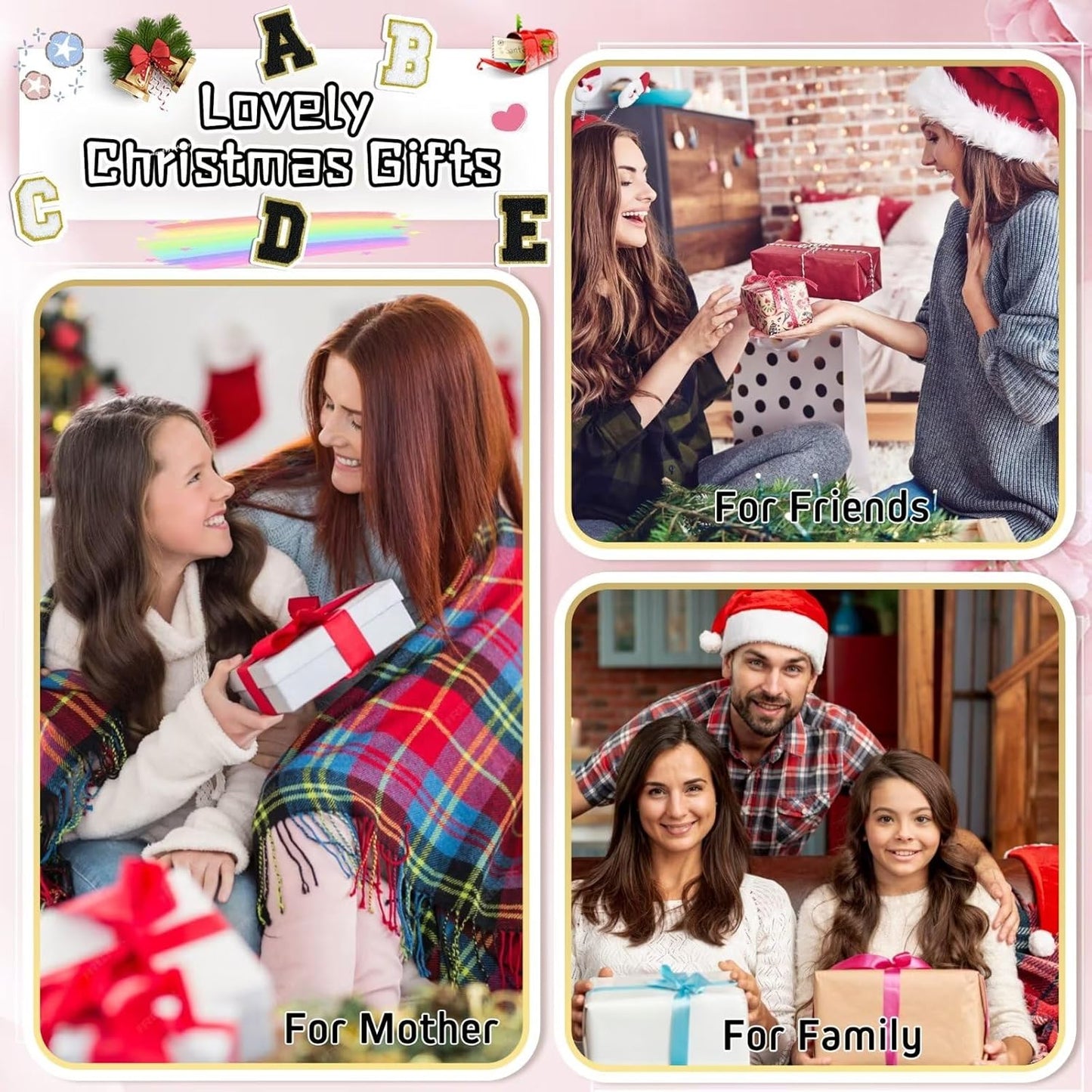 TOPEAST Travel Makeup Bag, Personalized Initial Toiletry Bag w Zipper, Cute Makeup Pouch, PU Leather Waterproof Cosmetic Bag, Birthday Gift for Daughter, Preppy Things for Girls (Black G)