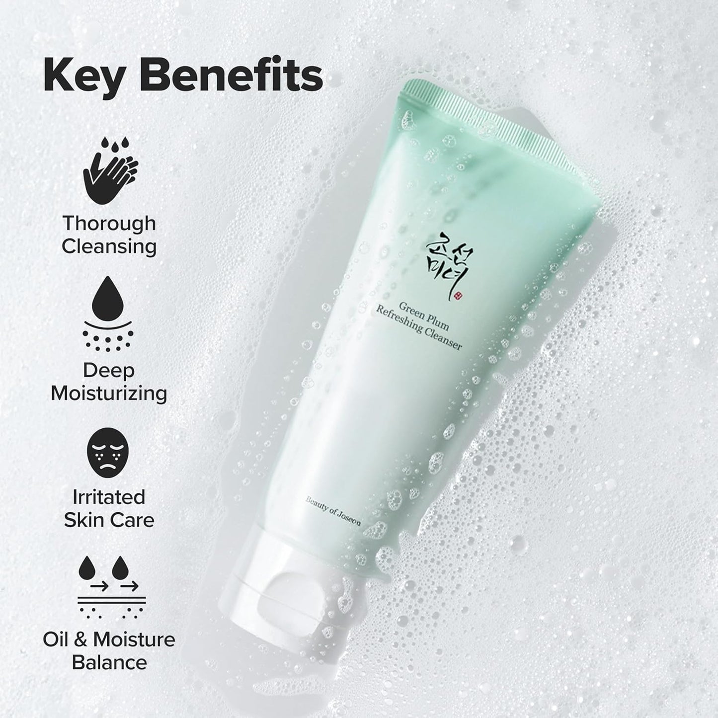Beauty of Joseon Green Plum Refreshing Cleanser Gel Type Deep Pore Cleansing, Acne Face Wash, Blackhead Remover for All Skin Types, Korean Skincare 200ml, 6.76 fl.oz