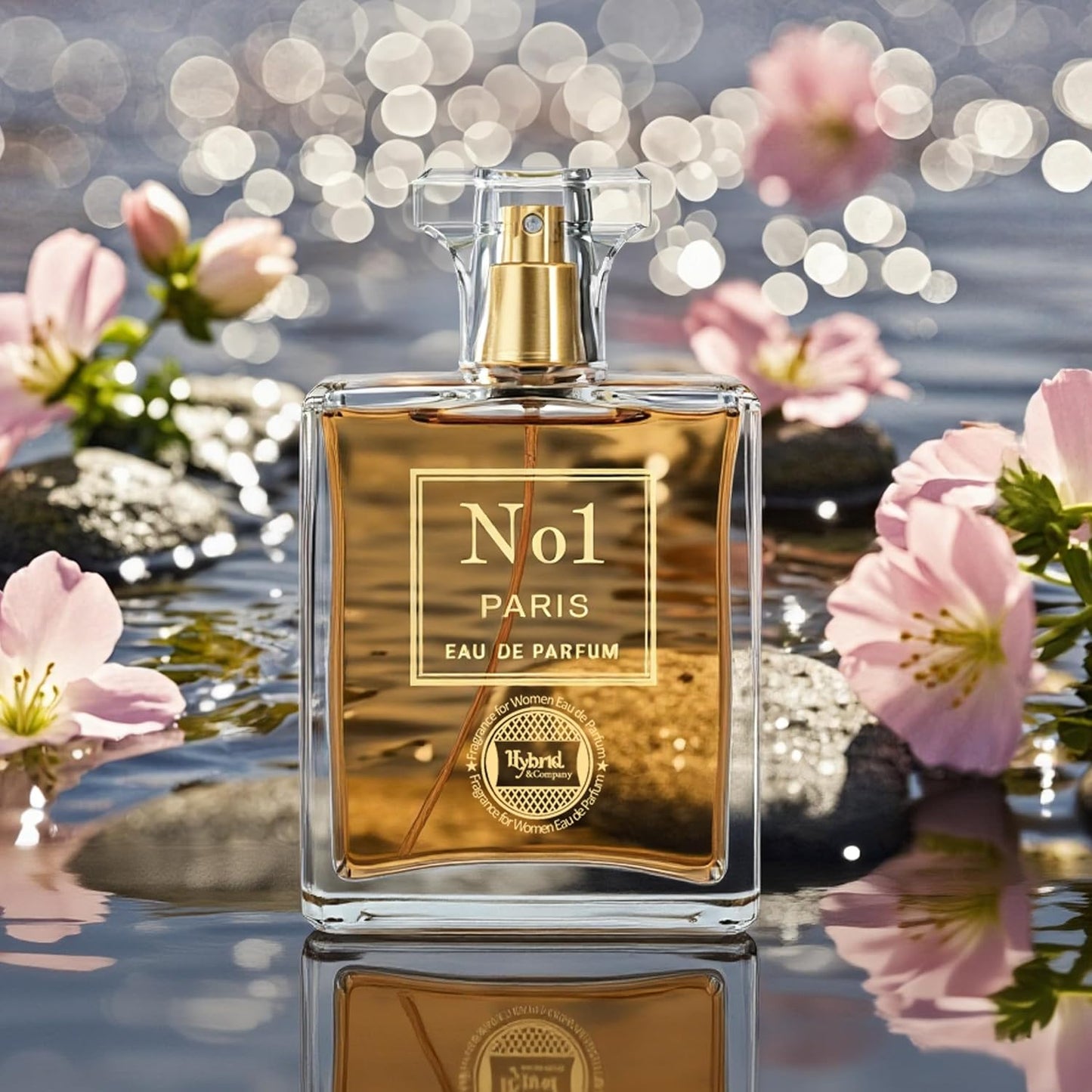 Hybrid & Company No1 Paris Women Romantic and Sensual Perfume Eau de Parfum 3.4 Fl oz