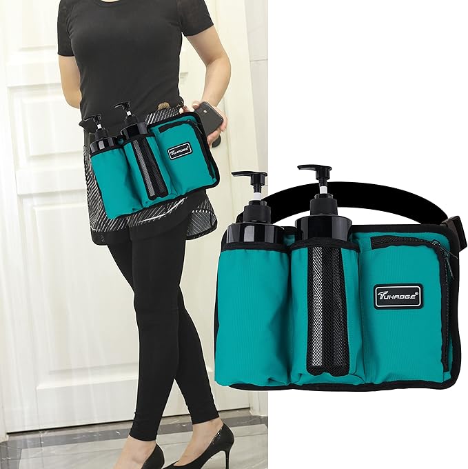 Massage Oil Holster Massage Bottle Bag Lotion Holster Massage Therapist Massage Oil Holster Massage Lotion …(3kd9D-Mail Green)