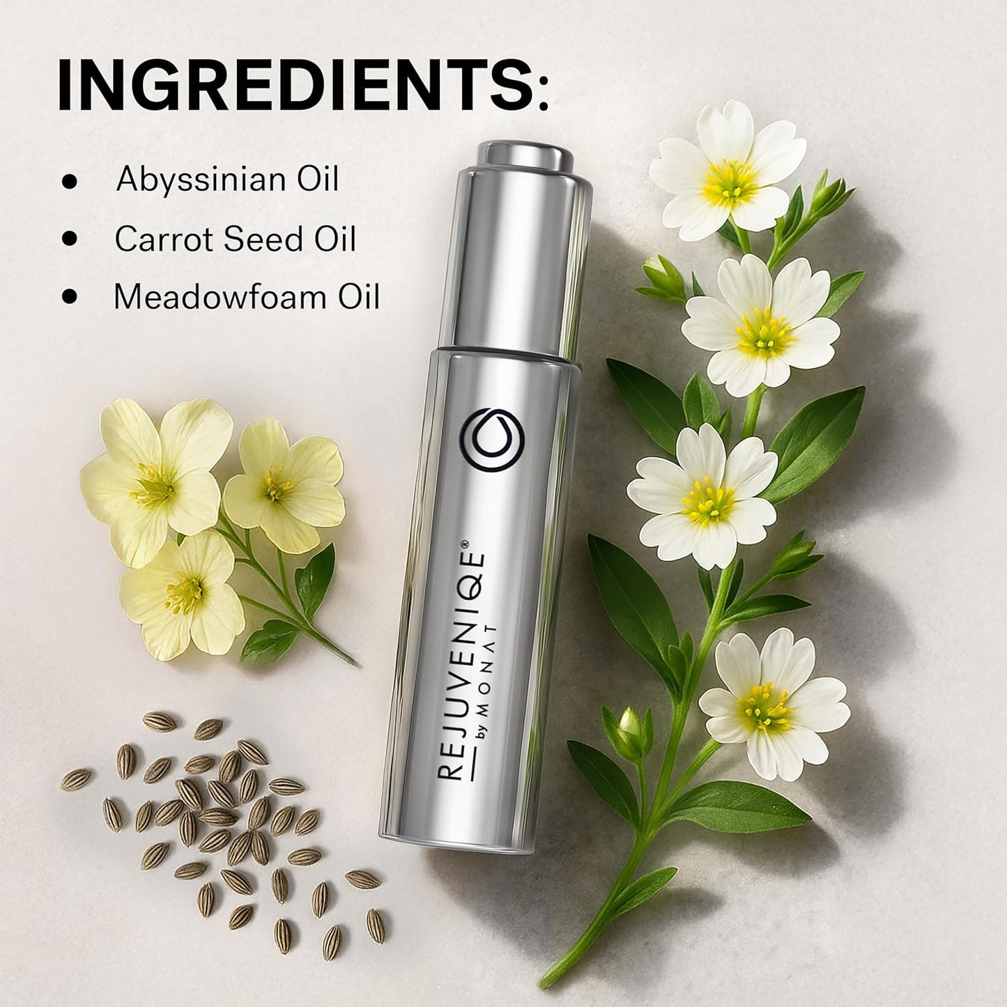 MONAT REJUVENIQE Oil – Multipurpose Hair & Skin Treatment - 13+ Natural Plant and Essential Oils – Hydrates, Strengthens, Reduces Frizz, Boosts Shine, and Provides Intense Hydration – 30ml (1.0 fl oz)