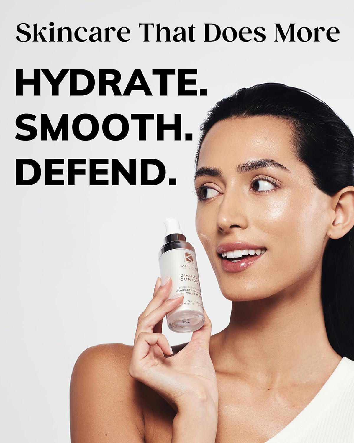 Kaplan MD Diamond Contour Broad Spectrum SPF 30 - Complete Complexion Treatment, Hydrating Sheer Coverage, UVA/UVB & Blue Light Protection, Fragrance-Free, Non Tinted Sunscreen for Face