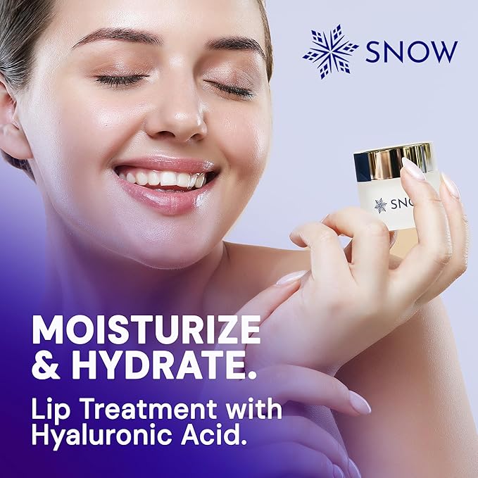 Snow Rejuvenating Lip Treatment with Hyaluronic Acid | Deeply Hydrating Lip Balm for Youthful-Looking Lips | Moisturizing Balm for Chapped Lips Nourishing Moisturizer Soft & Supple