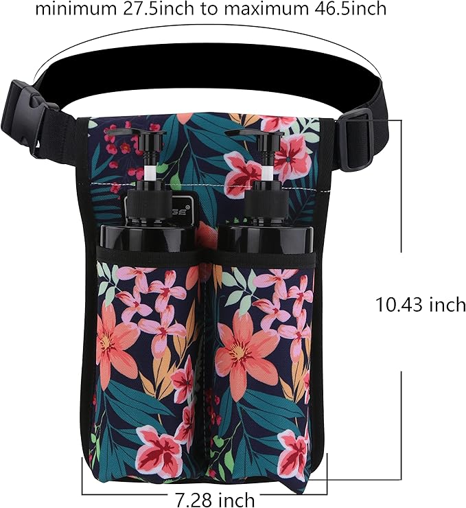 Massage Oil and Lotion Bottle Bag Holster for Massage Therapists (TH2KD-SL46BH)