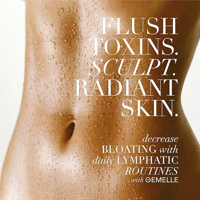 GEMELLE Lymphatic Body Sculpting Oil | 6X Award Winner | Anti-Cellulite, Stretch Marks, Scars, Bloating, Lymphatic Drainage | Helichrysum & Ylang-Ylang | Paraben-Free, Natural Skin Care 15ml