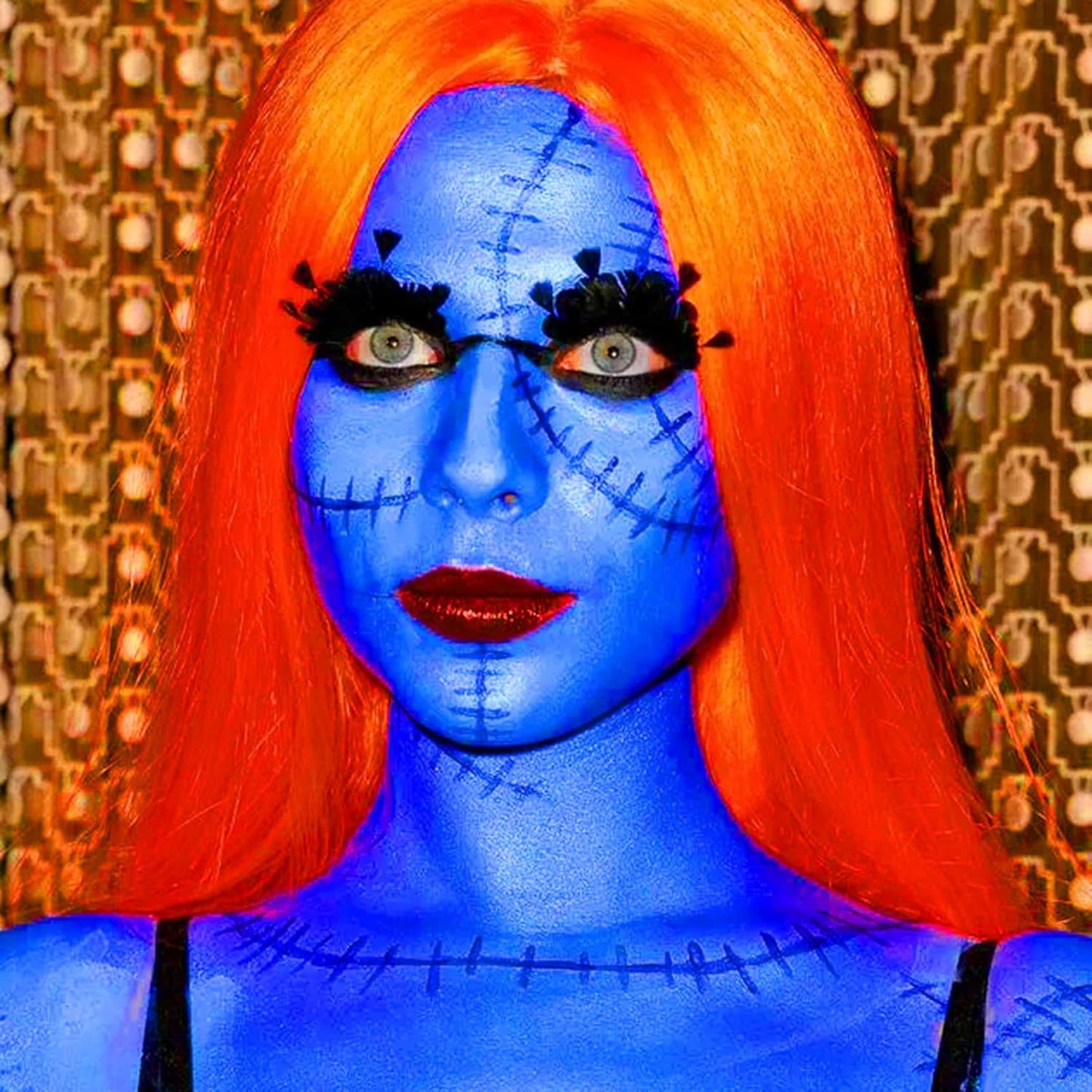 MEICOLY Royal Blue Face Body Paint Stick(1.06 Oz),Scary Clown Makeup,Waterproof Blue Eye Black Baseball/Softball/Football,Face Paint Stick for Halloween,Smurf Mystique Cosplay,Avatar SFX Makeup