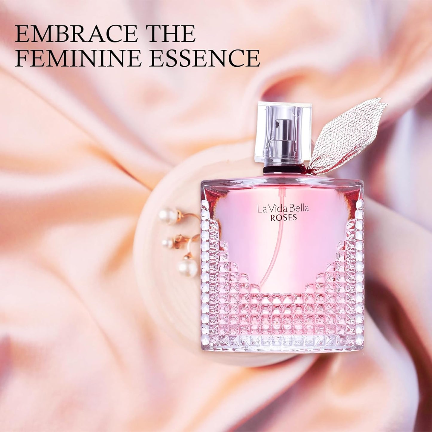 Women's Perfume Set - 2 Pack Eau de Parfum Spray 3.4 Oz Each | Floral Jasmine & Sweet Vanilla with Bergamot & Woody Notes | Long Lasting Original Scent Gift Set for Women (MilaWR&Lavi Rose)