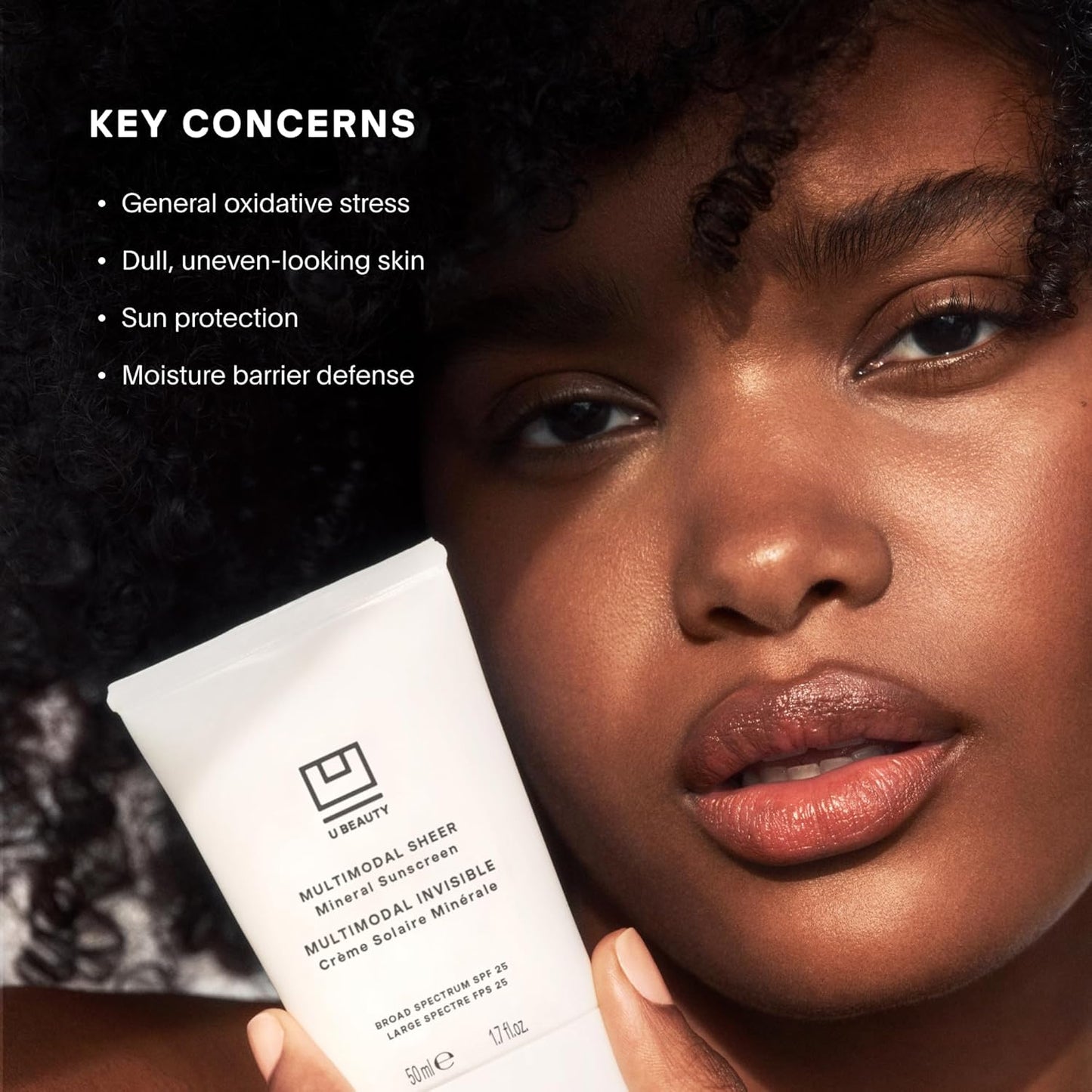 U Beauty Multimodal Sheer Facial Mineral Sunscreen SPF 25 with Non-Nano Zinc Oxide SPF Filter, plus Clary Sage and Pongamia Pinnata Seed Extracts for Brighter-Looking Skin with an Airbrush Finish