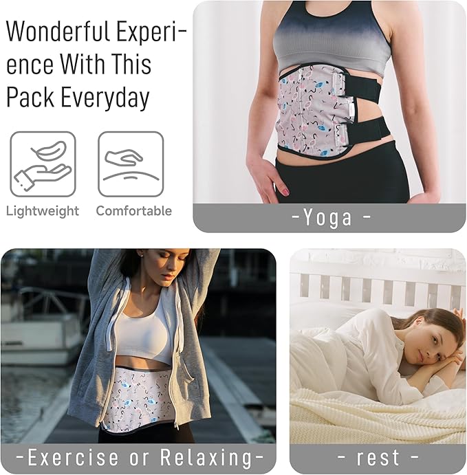 Langsprit Castor Oil Pack Castor Oil Pack Wrap, Organic Castor Oil Packs for Liver Detox, Inflammation, Reusable Castor Oil Pack Compress Castor Oil Packs kit L