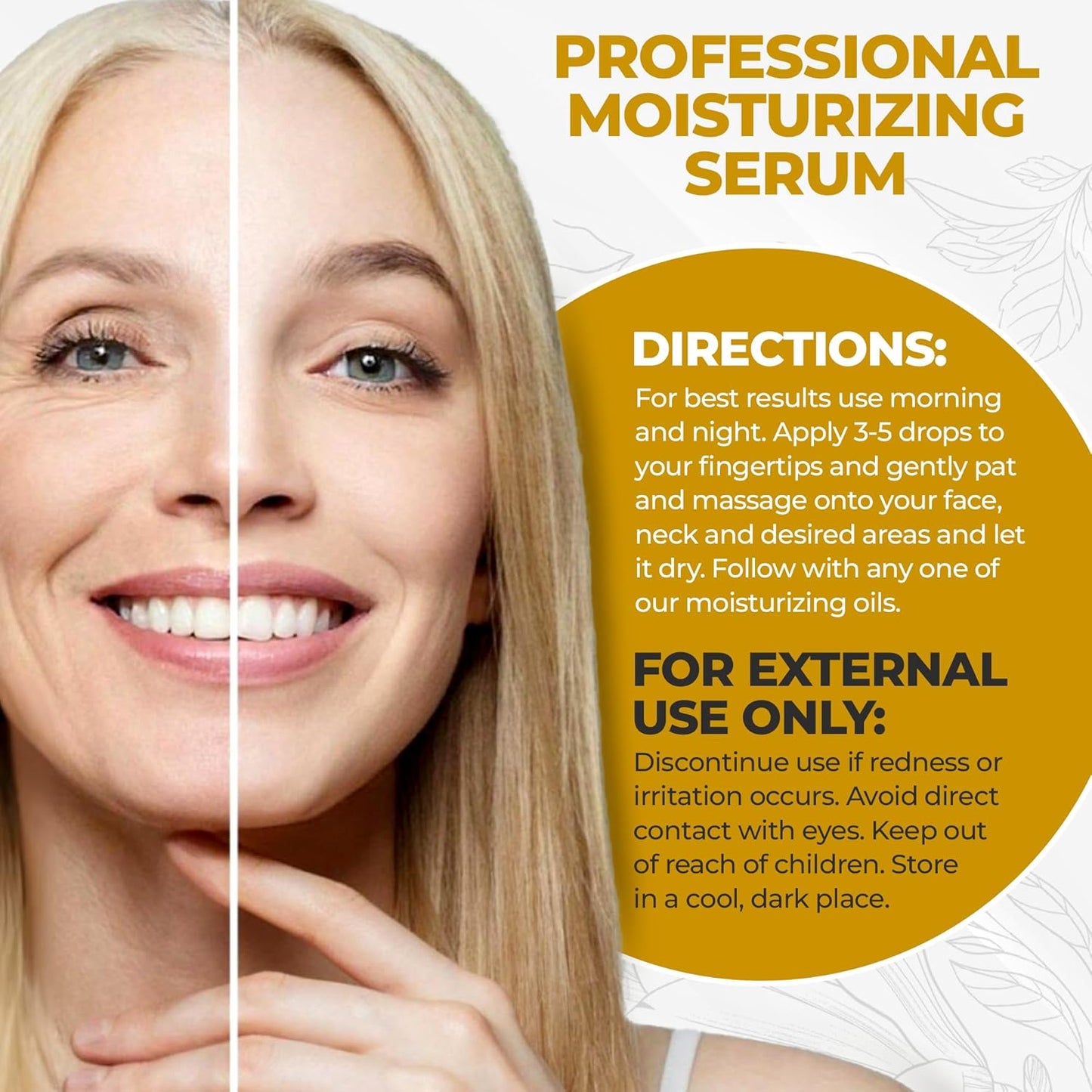 "SOLARIELLE Anti-Aging Skincare Set | Hyaluronic Acid Serum & Collagen Cream | Face & Neck Duo for Wrinkle Reduction | Natural Peptide Formula"