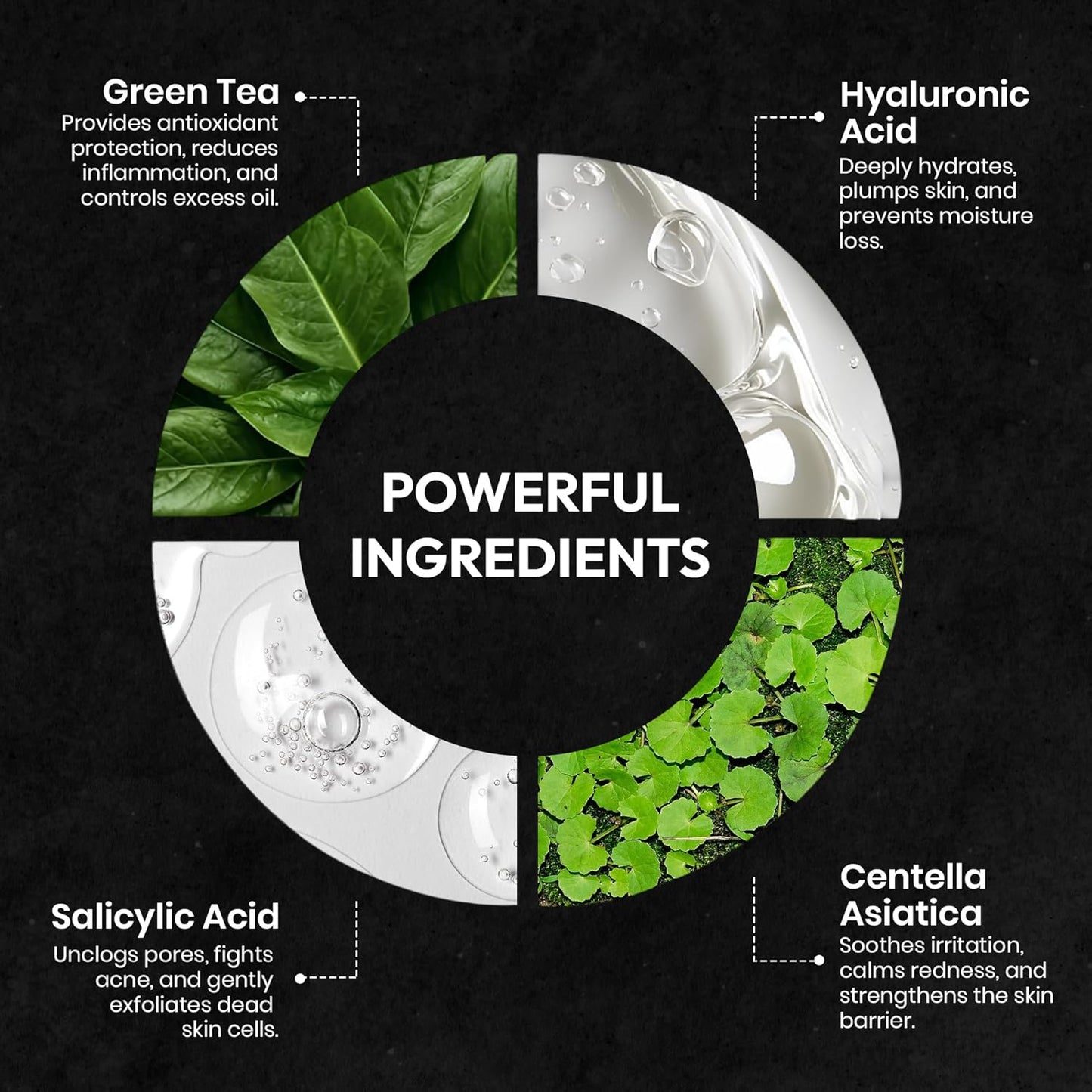 Men’s Facial Cleanser – Gentle Exfoliating & Deep Cleansing Face Wash for Dry, Sensitive, Oily & Acne-Prone Skin – Daily Hydrating Skincare with Salicylic Acid, Green Tea & Amino Acids – 6.7 oz