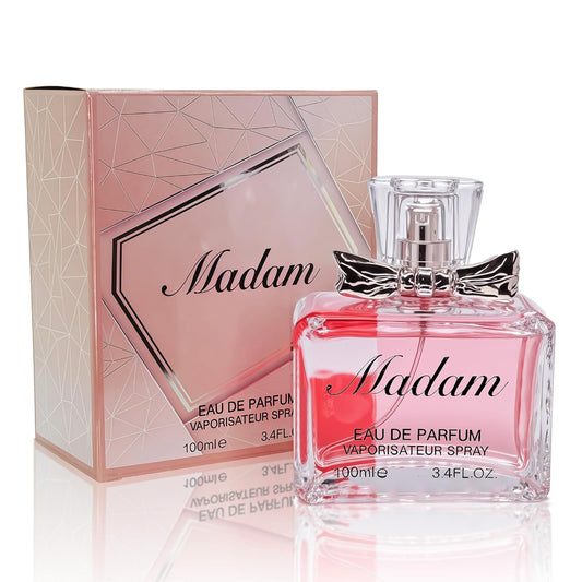 Madam Perfume for Women - 100ml Floral & Fruity Eau de Parfum with Minty,Woody, Resinous and Gourmandous Notes Long-Lasting Fragrance(2PCS)
